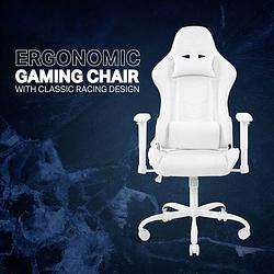 Foto van Deltaco gaming gam-096-w gaming stoel wit