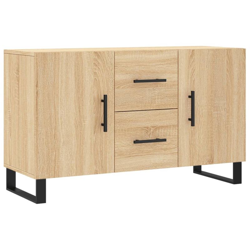 Foto van Vidaxl dressoir 100x36x60 cm bewerkt hout sonoma eikenkleurig