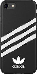 Foto van Adidas apple iphone se 2022 / se 2020 / 8 / 7 back cover leer zwart/wit