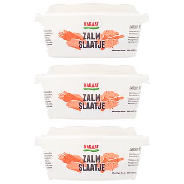 Foto van Karaat zalm slaatje 3 x 140g bij jumbo