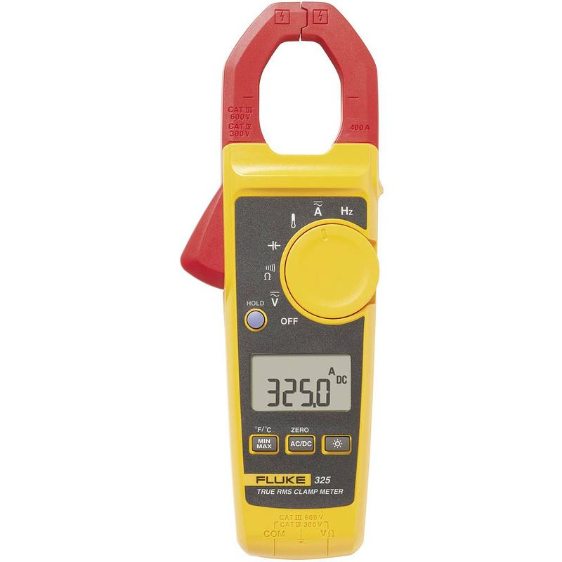 Foto van Fluke 325 stroomtang, multimeter digitaal cat iii 600 v, cat iv 300 v weergave (counts): 4000