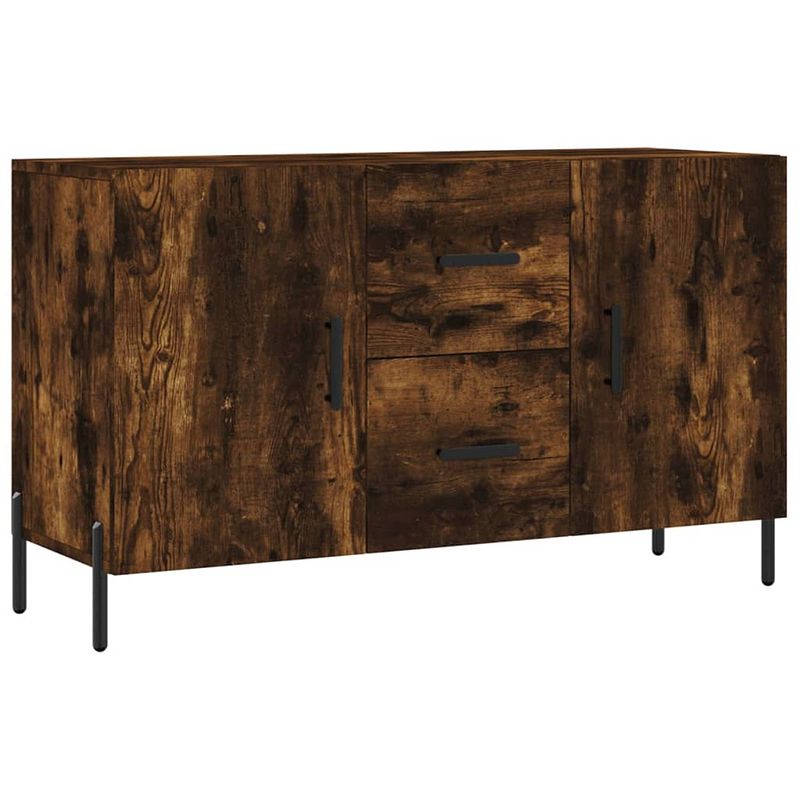 Foto van Vidaxl dressoir 100x36x60 cm bewerkt hout gerookt eikenkleurig