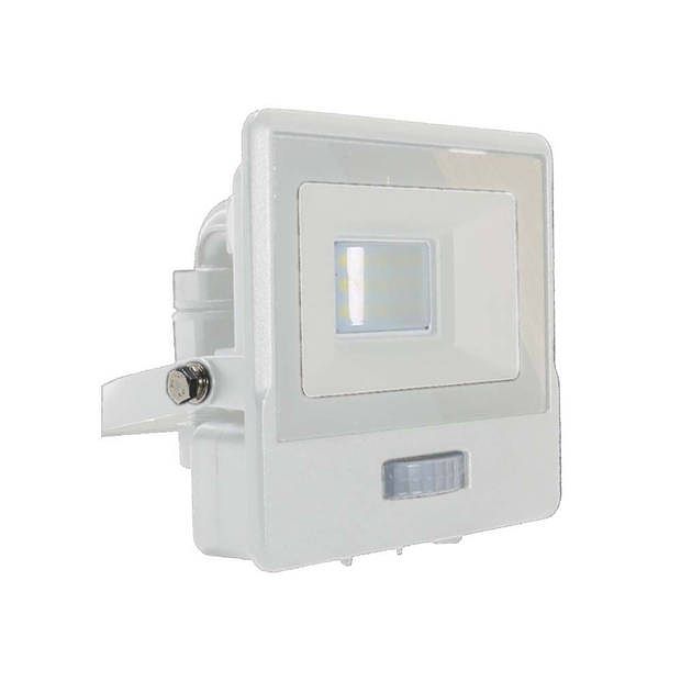 Foto van V-tac vt-118s led schijnwerper met sensor - 10 w - 735 lm - 6500k -