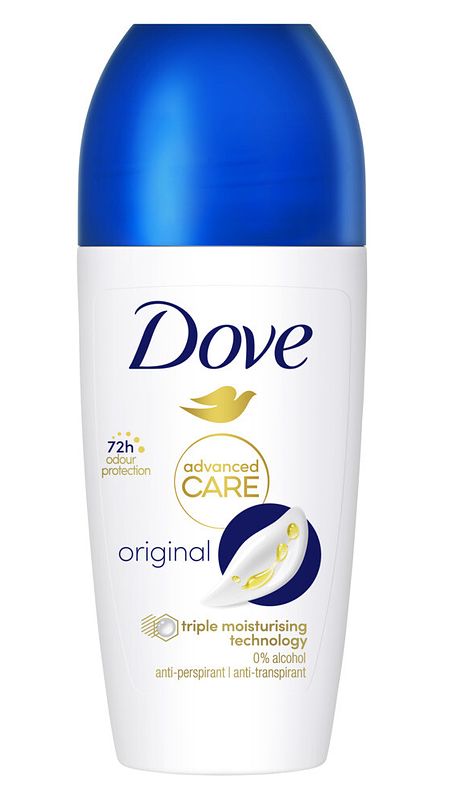 Foto van Dove antitranspirant deodorant roller original 50ml aanbieding bij jumbo | alle soorten 2 verpakkingen