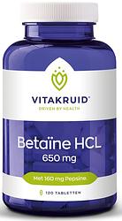 Foto van Vitakruid betaine hcl 650mg tabletten
