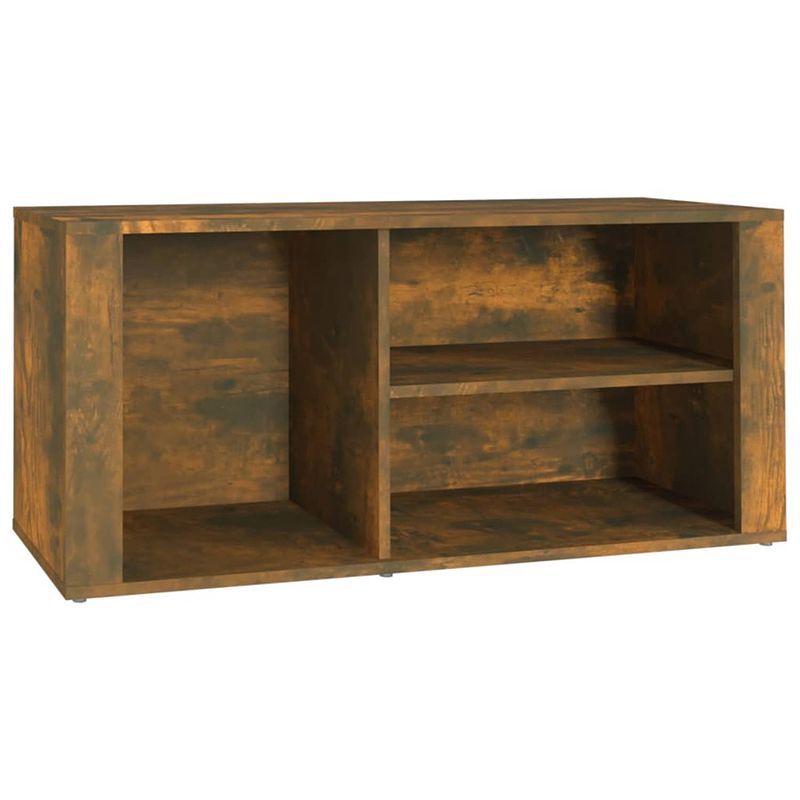 Foto van Vidaxl schoenenkast 100x35x45 cm bewerkt hout gerookt eikenkleurig