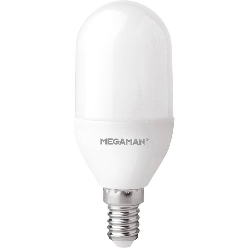 Foto van Megaman mm21134 led-lamp energielabel e (a - g) e14 staaf 6.5 w = 60 w warmwit (ø x l) 40 mm x 101 mm 1 stuk(s)