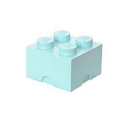 Foto van Lego brick 4 opbergbox - lichtblauw