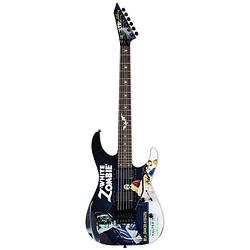 Foto van Esp ltd kh-wz black kirk hammett white zombie signature elektrische gitaar