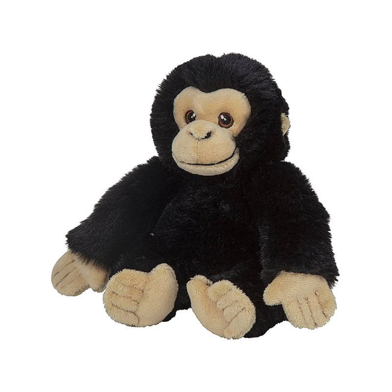 Foto van Pluche dieren knuffels chimpansee aap van 16 cm - knuffeldier