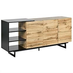 Foto van Beliani fiora - sideboard-lichte houtkleur-mdf