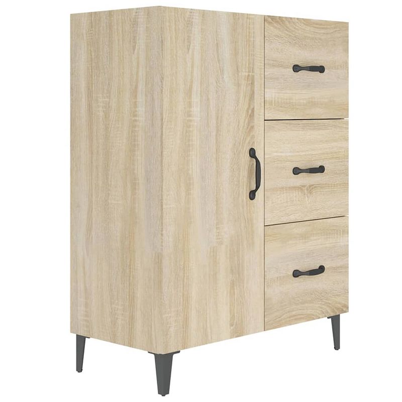 Foto van Vidaxl dressoir 69,5x34x90 cm bewerkt hout sonoma eikenkleurig