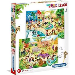 Foto van Puzzels 2x60 stuks - au zoo