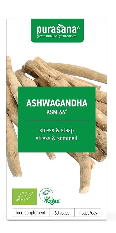 Foto van Purasana ashwagandha biologisch capsules