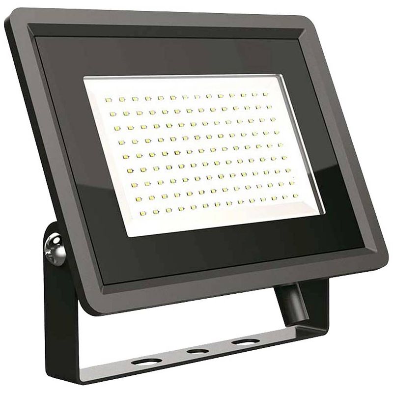 Foto van V-tac vt-49104-b 6722 led-buitenschijnwerper energielabel: f (a - g) 100.00 w daglichtwit