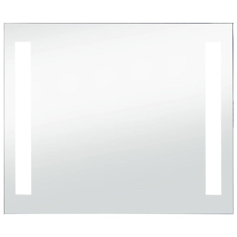 Foto van The living store badkamerspiegel led-verlichting - 60 x 50 cm - zilver