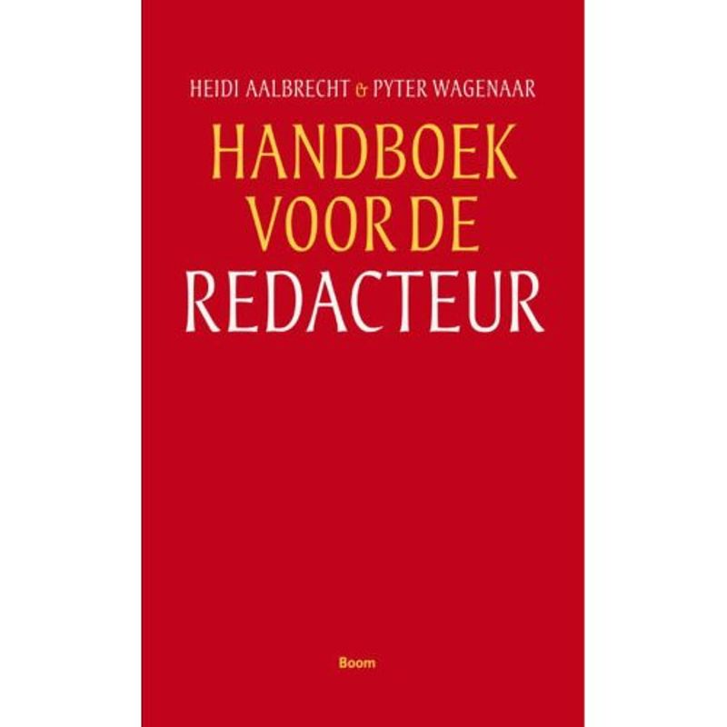 Foto van Handboek voor de redacteur