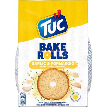 Foto van Lu tuc bake rolls crackers garlic & parmesan 150g bij jumbo