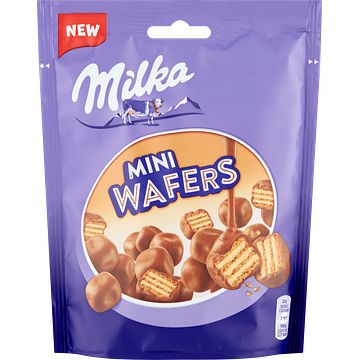 Foto van Milka mini wafers chocolade bites 110g bij jumbo