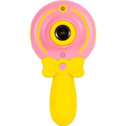 Foto van Silvergear kindercamera fototoestel lollipop - roze - 2 inch lcd-scherm