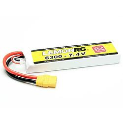 Foto van Lemonrc lipo accupack 7.4 v 6300 mah aantal cellen: 2 35 c softcase xt90