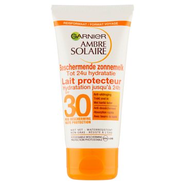 Foto van Garnier ambre solaire beschermende zonnemelk spf 50+ 50ml bij jumbo