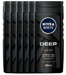 Foto van Nivea men deep clean shower gel voordeelverpakking