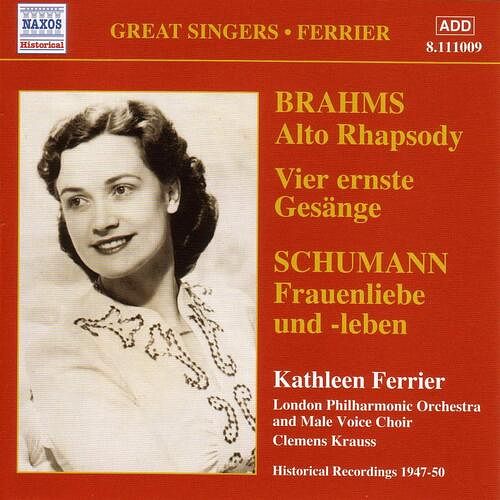 Foto van Brahms: alto rhapsody/vier ernste gesänge-schumann: frauenliebe und leben - cd (0747313300921)