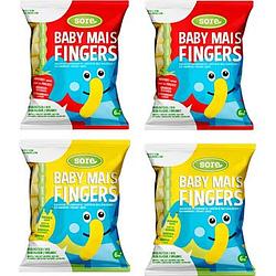 Foto van Sore baby mais fingers fruitsmaken 4 x 35g bij jumbo