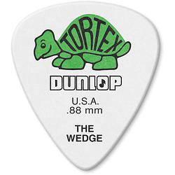 Foto van Dunlop 424p088 tortex wedge pick 0.88 mm plectrumset (12 stuks)