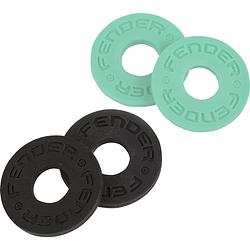 Foto van Fender strap blocks (2x black, 2x surf green)