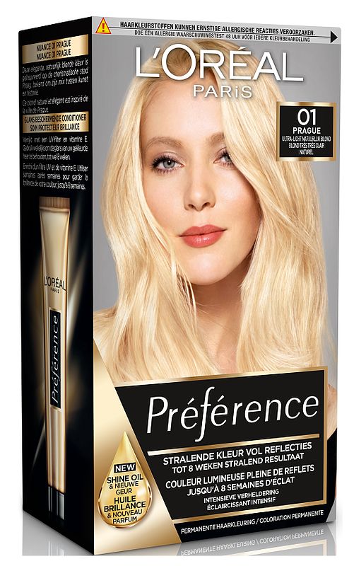 Foto van L'soréal paris preference 01 prague - ultra licht natuurlijk blond