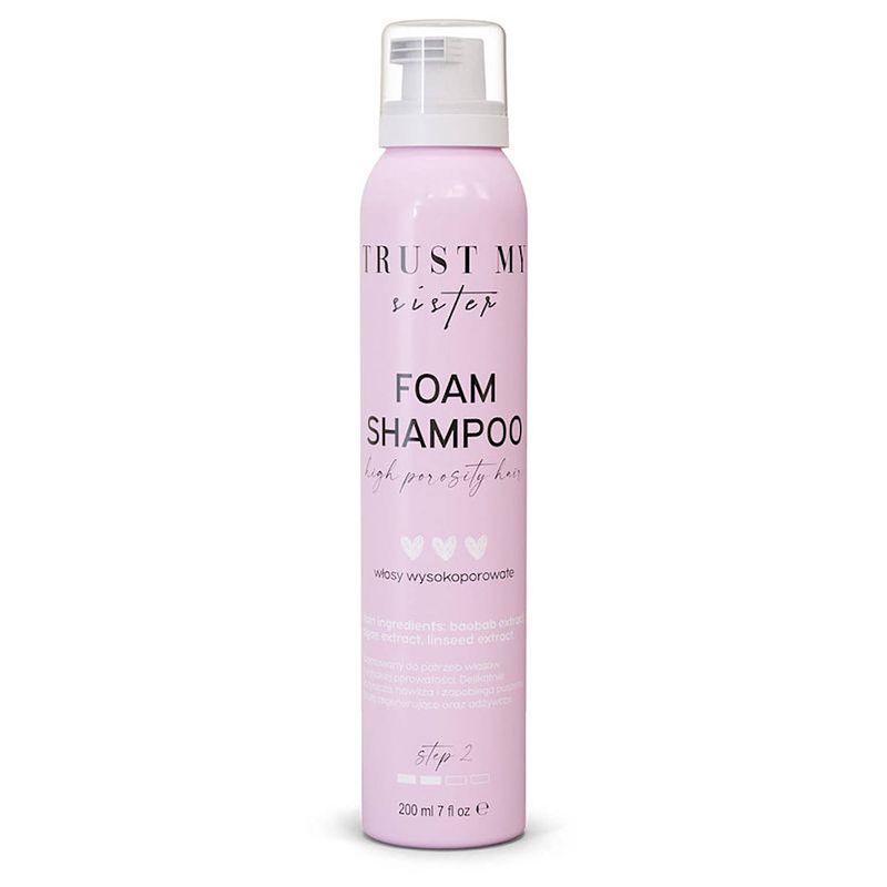 Foto van Sister foam shampoo - high porosity hair 200ml.