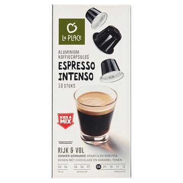 Foto van 3 voor € 6,00 | la place koffiecups espresso intenso 10 stuks aanbieding bij jumbo