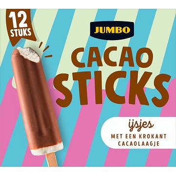 Foto van Jumbo choco sticks ijs 12 stuks