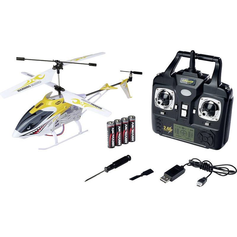 Foto van Carson modellsport easy tyrann 250 2.4g 100% rtf gelb rc helikopter rtf