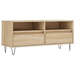 Foto van Vidaxl tv-meubel 100x34,5x44,5 cm bewerkt hout sonoma eikenkleurig