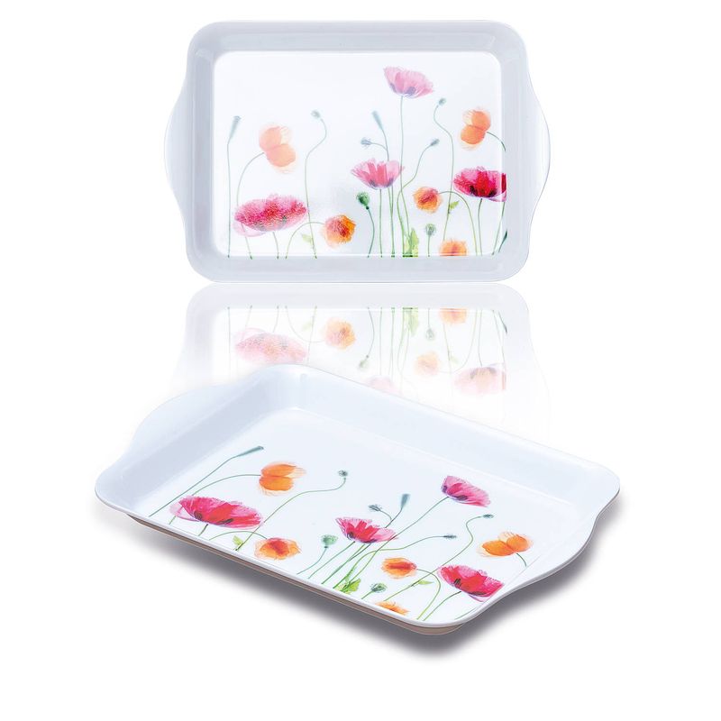 Foto van St helens home and garden mini melamine dienblad - 21 x 14 cm - bloemen