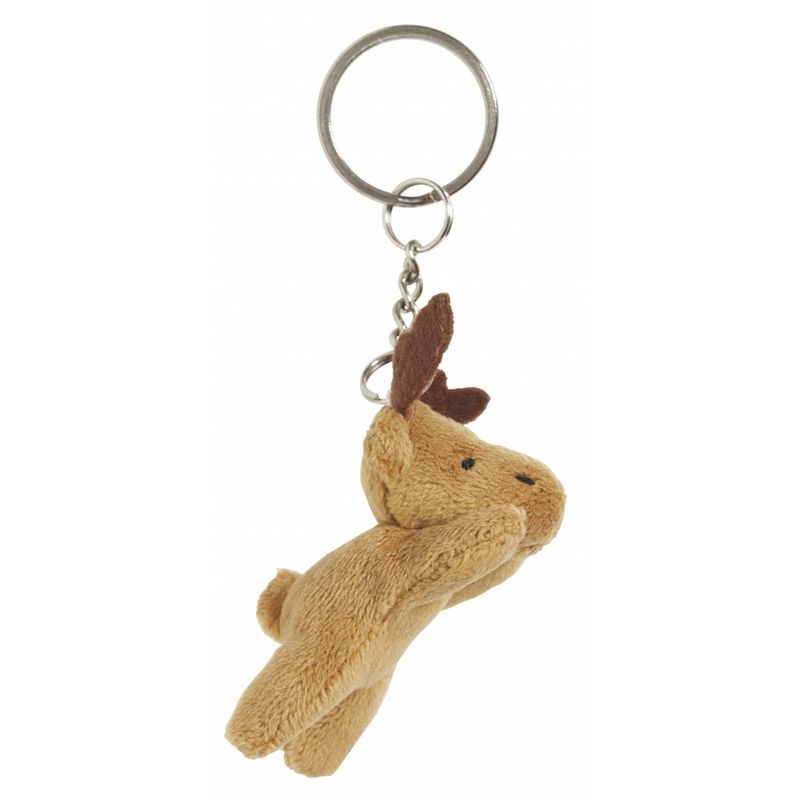 Foto van Pluche sleutelhanger eland knuffel 6 cm - knuffel sleutelhangers