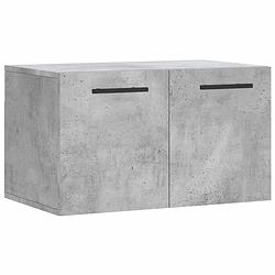 Foto van The living store wandkast betongrijs - 60 x 36.5 x 35 cm - duurzaam bewerkt hout