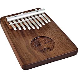 Foto van Meinl sonic energy solid kalimba 10 tree of life black walnut