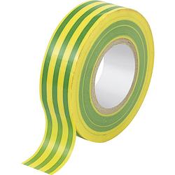 Foto van Tru components sw10-157 1563946 isolatietape groen, geel (l x b) 10 m x 19 mm 1 stuk(s)