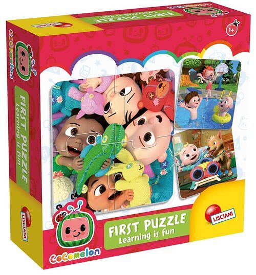 Foto van Cocomelon eerste puzzel `leren is leuk`` 8 puzzel van 4 stukjes - puzzel;puzzel (8008324095315)