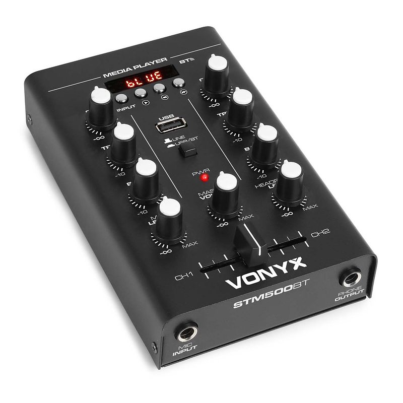 Foto van Vonyx stm500bt 2-kanaals mixer met bluetooth/mp3