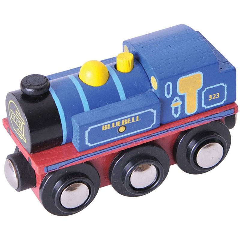 Foto van Bigjigs houten locomotief - bluebell