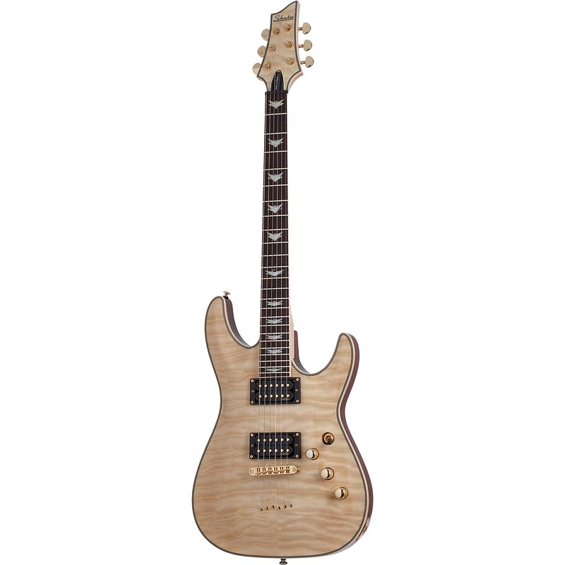 Foto van Schecter omen extreme-6 elektrische gitaar gloss natural (gnat)