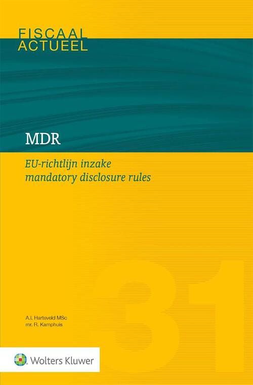 Foto van Mdr eu-richtlijn inzake mandatory disclosure rules - paperback (9789013164251)