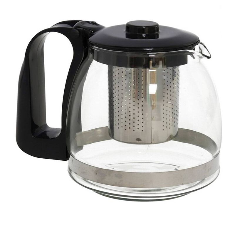 Foto van We houseware theepot glas met filter - 0.7 l - doorzichtig