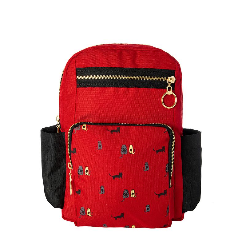 Foto van Biggdesign cats rugzak - schooltas - rugtas dames - rood - waterbestendig