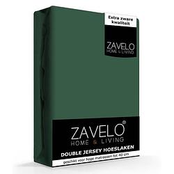 Foto van Zavelo double jersey hoeslaken groen-lits-jumeaux (180x200 cm)